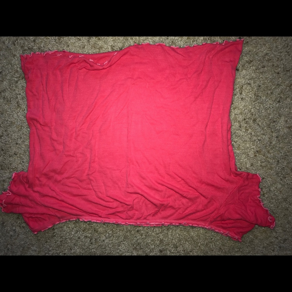American eagle no shoulder crop top